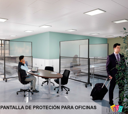 Pantallas de protección para oficinas